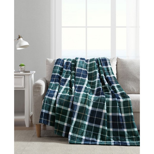 Plaid Ultra Soft Plush Fleece Blanket, Twin