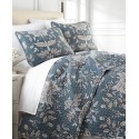 Vintage-Look Garden Quilt and Sham 3 Piece Set Collection