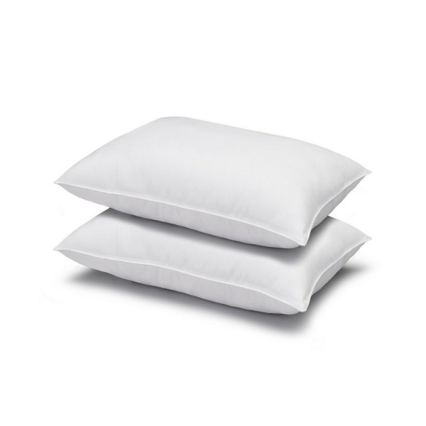 Signature Plush Allergy-Resistant Soft Density Stomach Sleeper Down Alternative Pillow, Standard - Set of 2