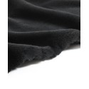 Lapin Black Fur Reversible Throw, 60