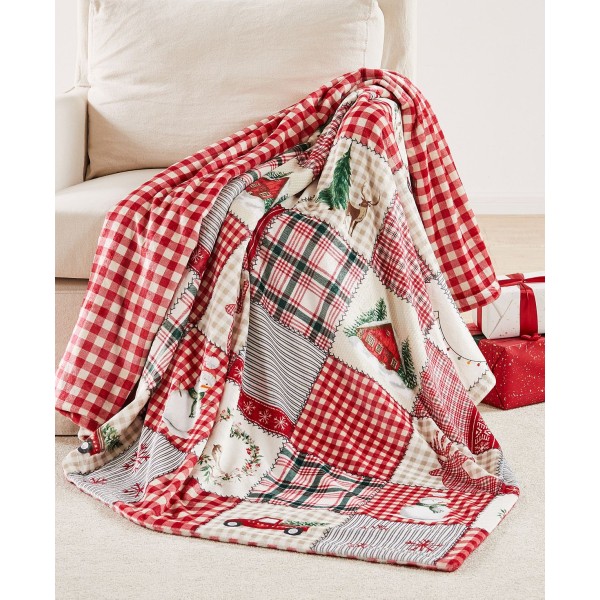 Home for Christmas Reversible Oversized Throw, 68