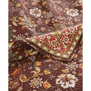 Tropical Floral Quilted Throw, 50