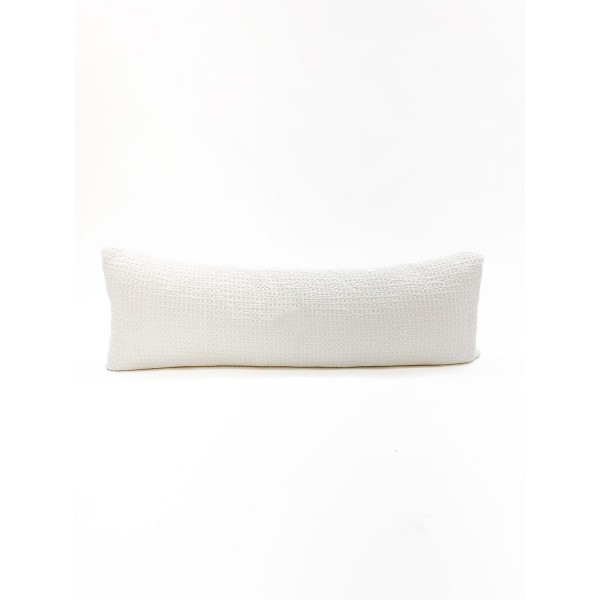 White 14x40 Down Cotton Weave Pillow