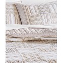 Neutral Stripe Patchwork Quilt, Twin