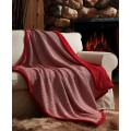 Heathered Knit Fleece Reverse Throw, 50