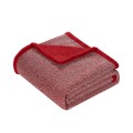 Heathered Knit Fleece Reverse Throw, 50