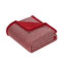 Heathered Knit Fleece Reverse Throw, 50