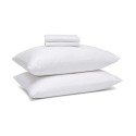 Home 100% Cotton Breathable Pillow Protector with Zipper – White (2 Pack)