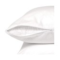 Home 100% Cotton Breathable Pillow Protector with Zipper – White (2 Pack)