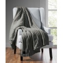 Ribbed Faux Fur Heated Throw, 50