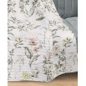 Watercolor Floral Quilted Throw, 50