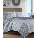 Smoke Reversible 2-Piece Twin Quilt Set