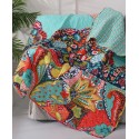 Floral Reversible Quilted Throw, 50