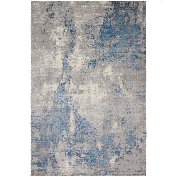 Modern Gray Blue 8' x 10' Area Rug